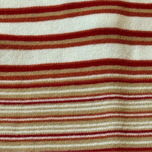 vintage 70s style chevron stripe orange brown tshirt - Picture 8 of 8